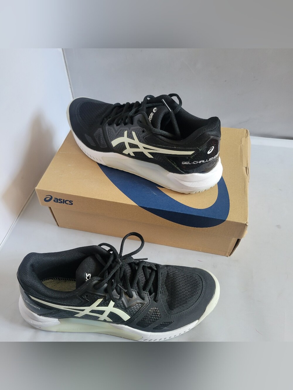 Size 11 - Asics Gel Challenger 13 Black White Womens